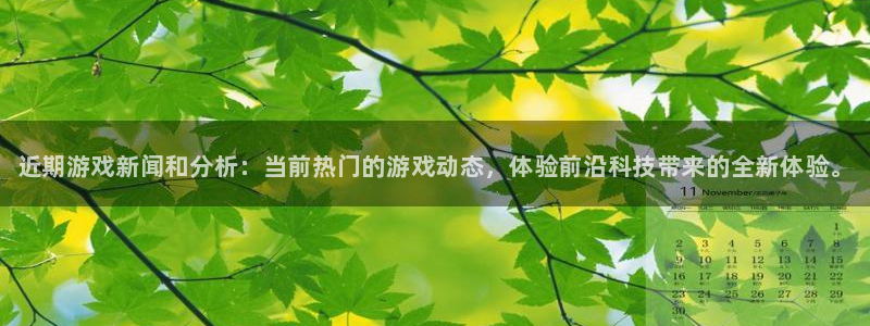 鼎点娱乐网页版地址：近期游戏新闻和分析：当前热门的游戏动态，