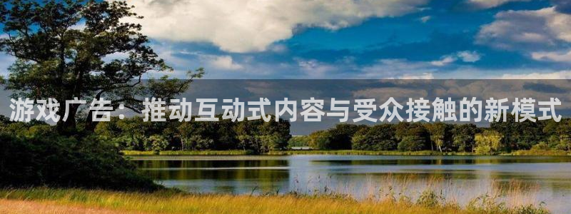 鼎点娱乐登陆：游戏广告：推动互动式内容与受众接触的新模式